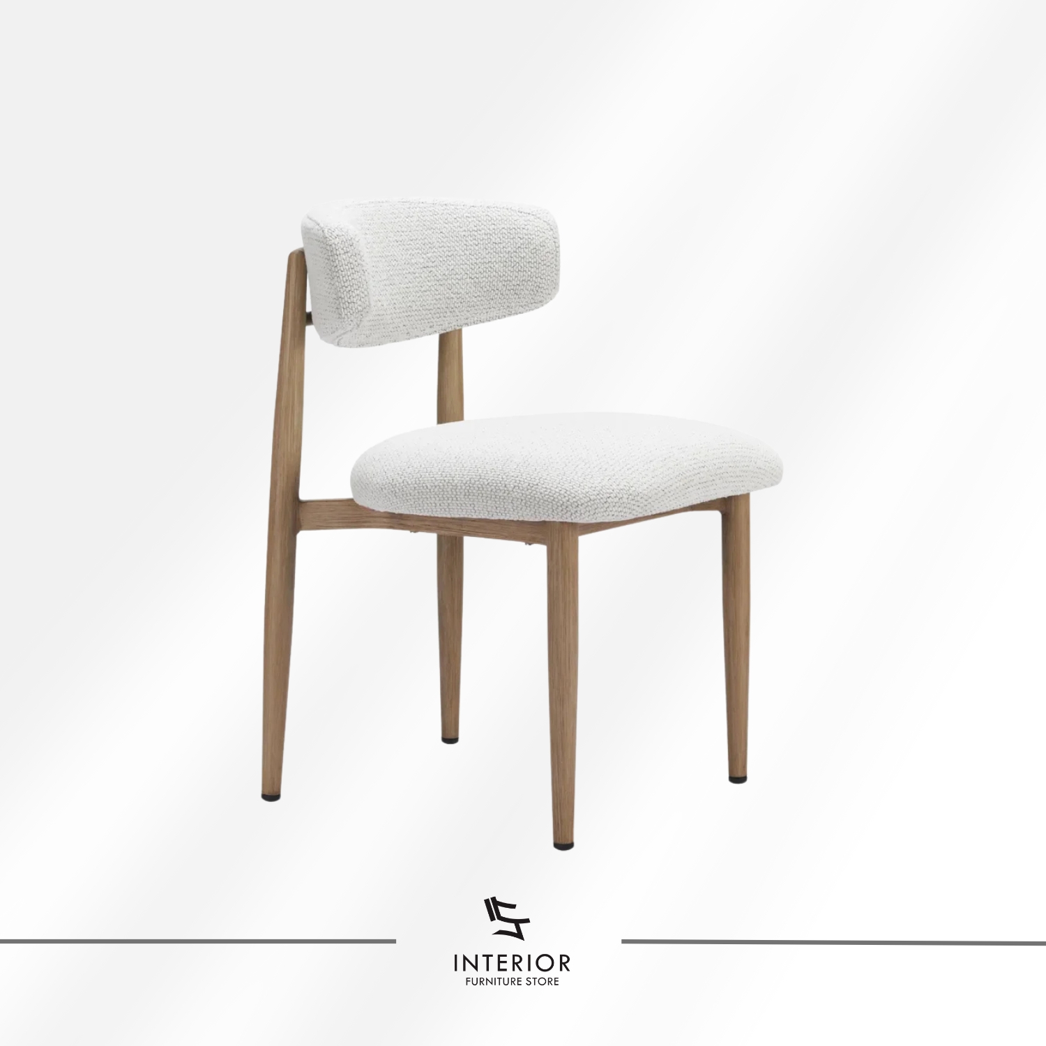 Arko dining chair made from solid teak wood with modern minimalist design