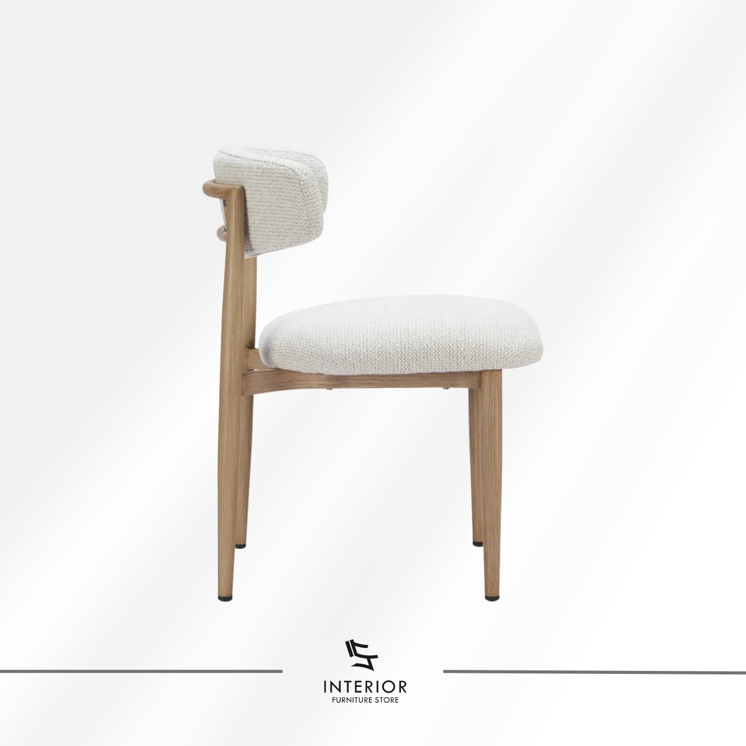 Arko dining chair made from solid teak wood with modern minimalist design