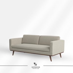 Alvora modern minimalist upholstered sofa with tapered wooden legs