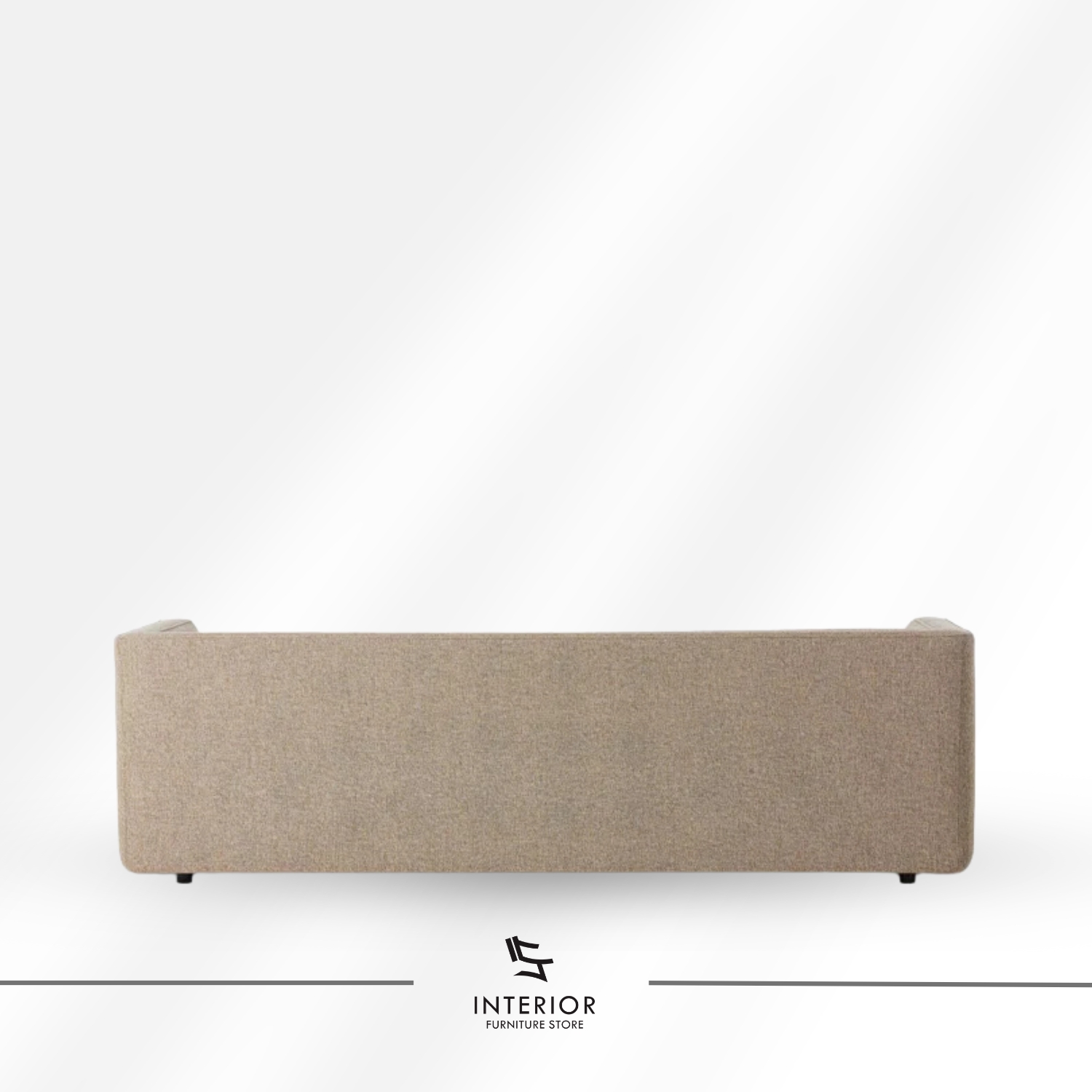 Aswana modern minimalist upholstered sofa with clean box frame design for living room