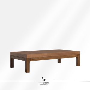 Bindu modern solid wood coffee table with minimalist design