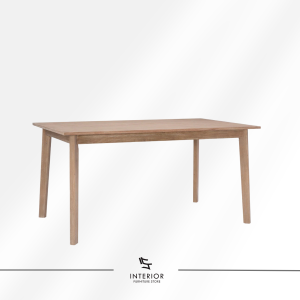 Naravin minimalist natural wood dining table with slim tapered legs
