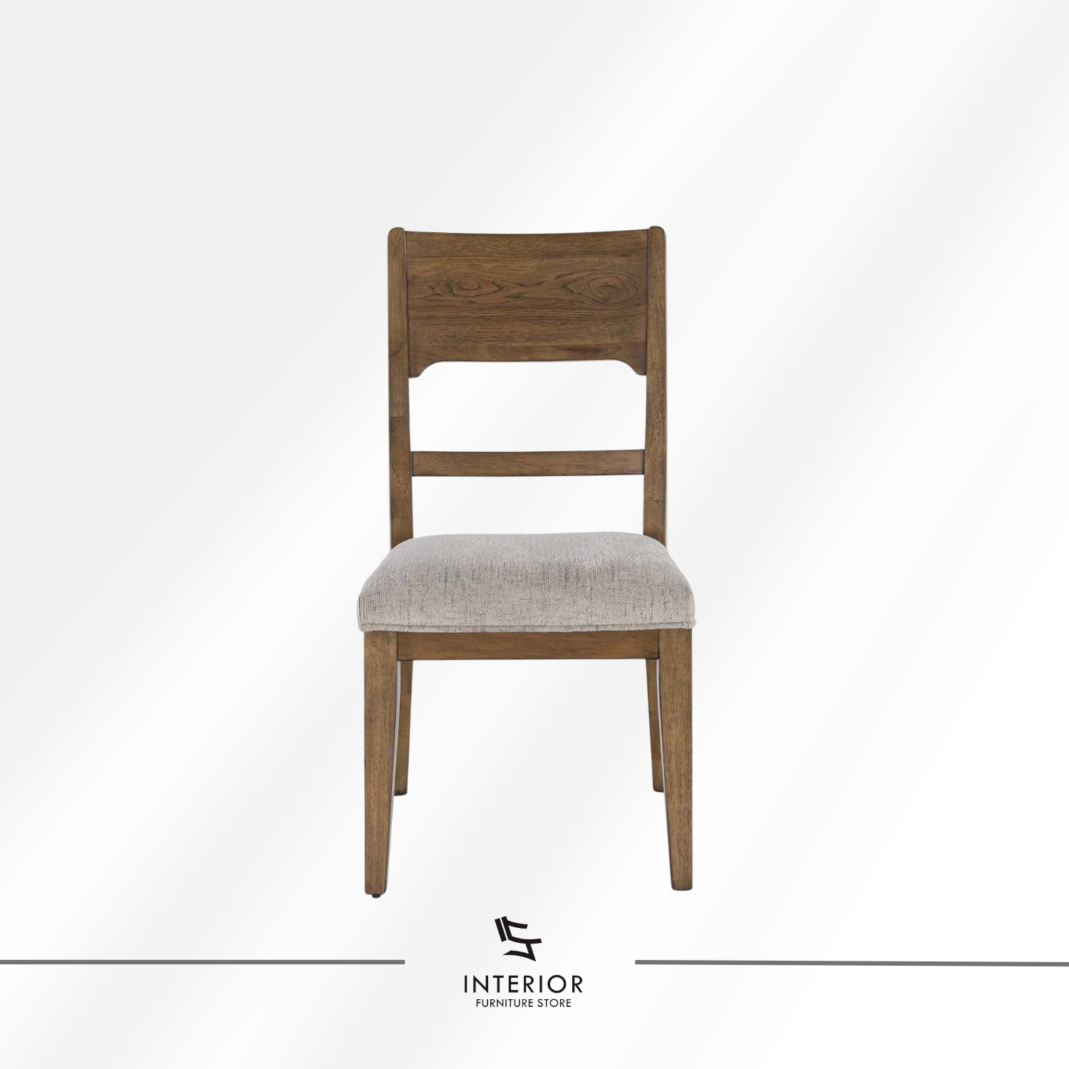 Sambara wooden dining chair with upholstered seat and minimalist design