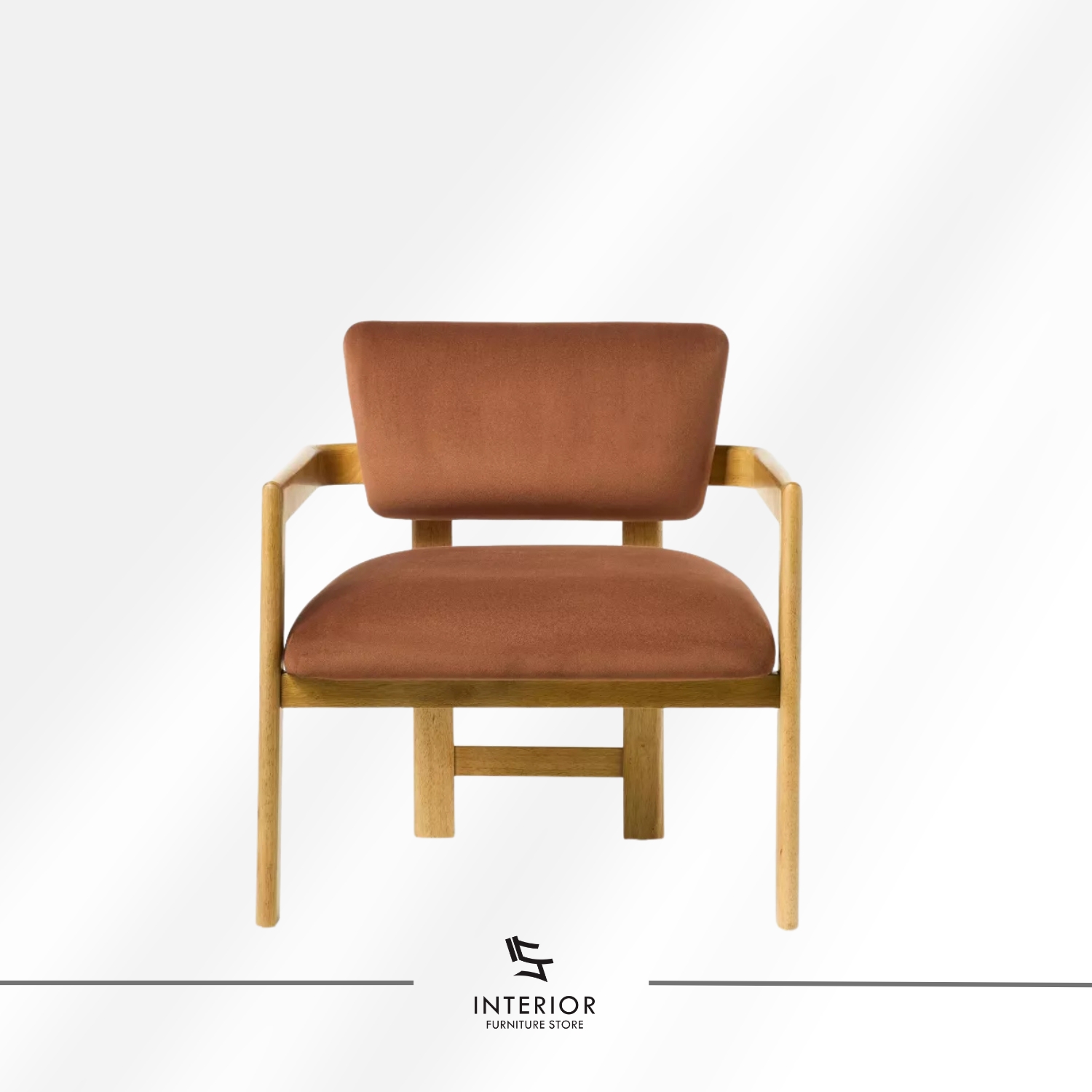 modern upholstered accent chair wooden frame