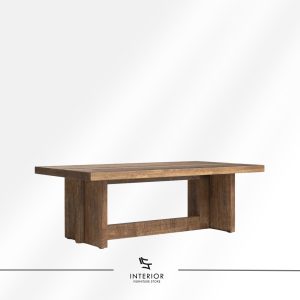 Vibha modern wooden coffee table with architectural minimalist design