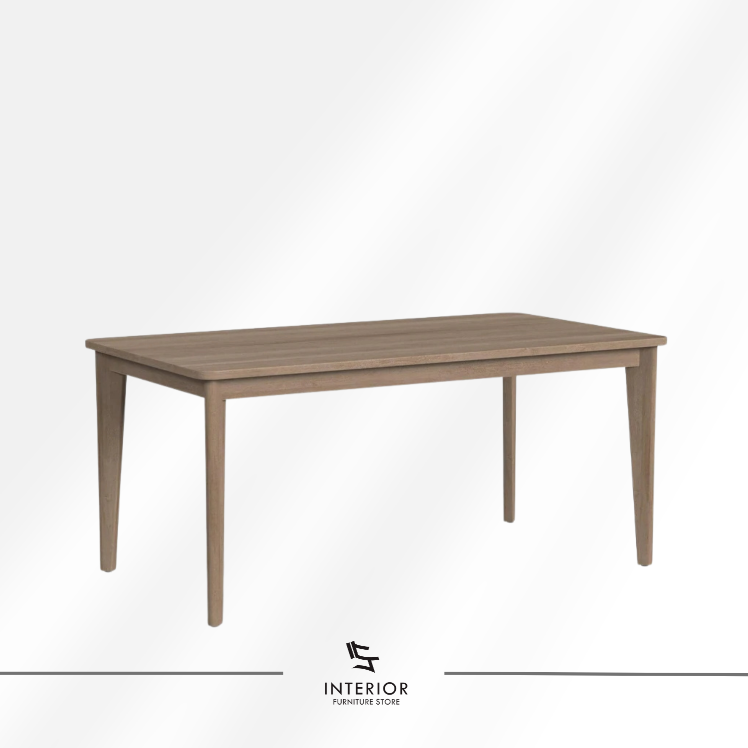 Zuki modern wooden dining table with minimalist rectangular design