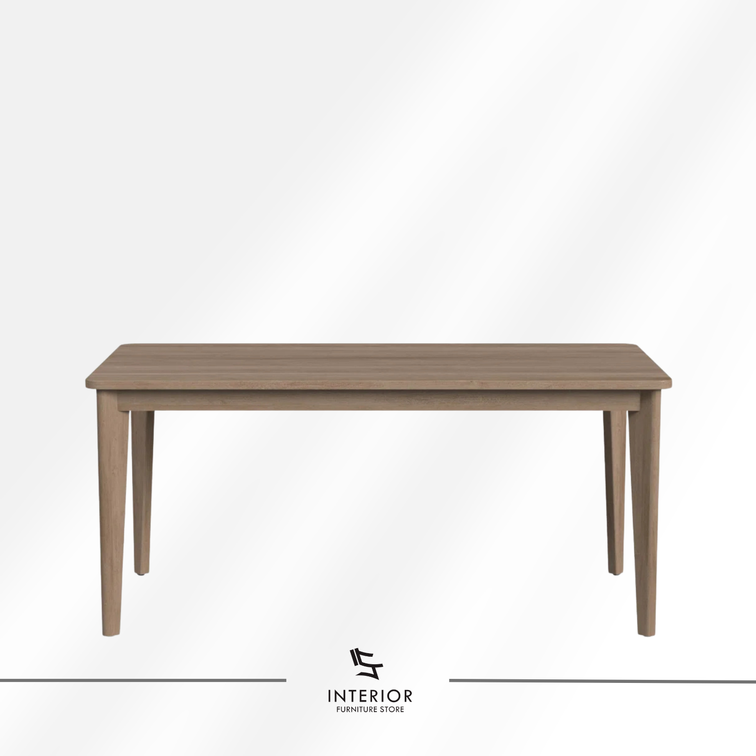 Zuki modern wooden dining table with minimalist rectangular design