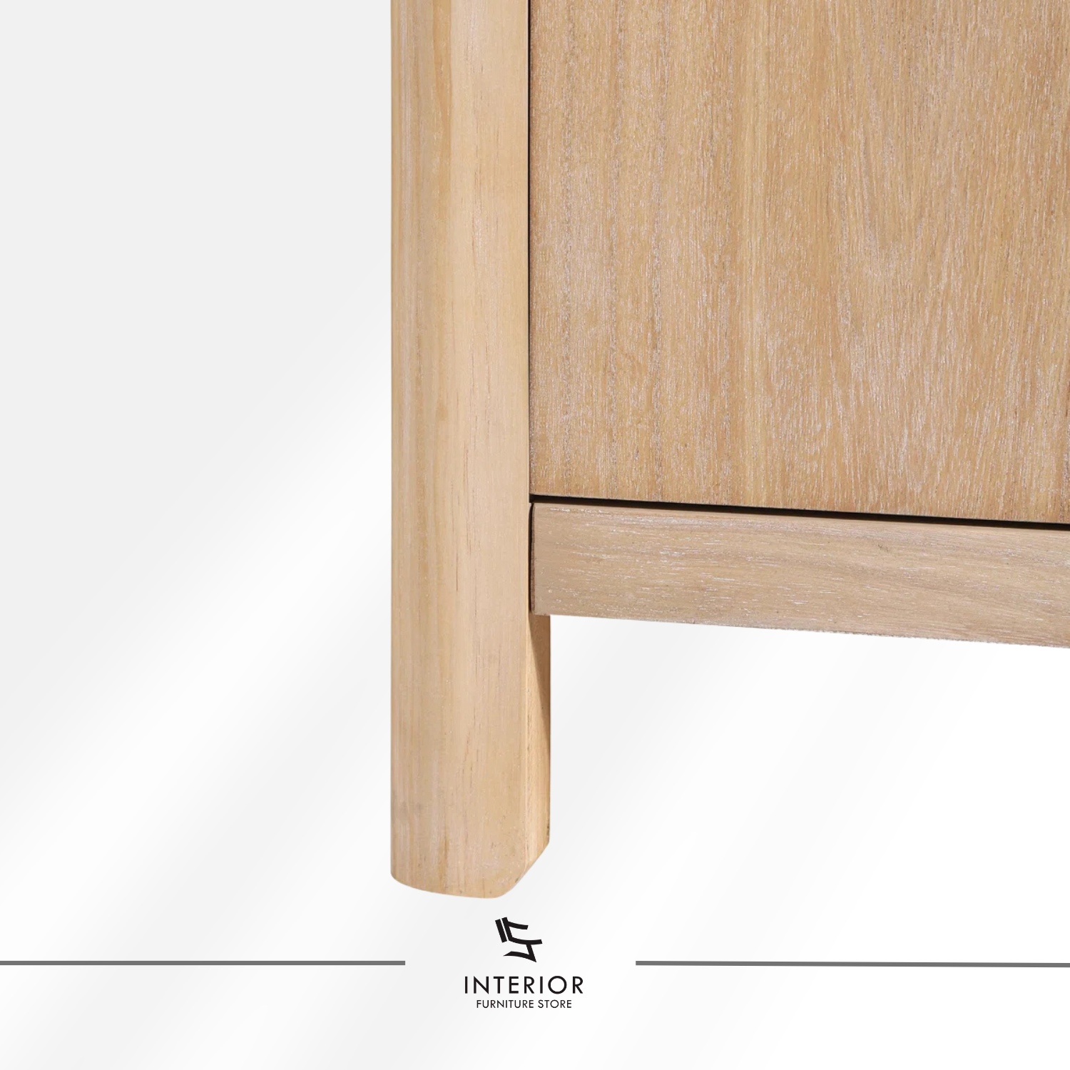 Arkanira wooden sideboard cabinet with four-door storage