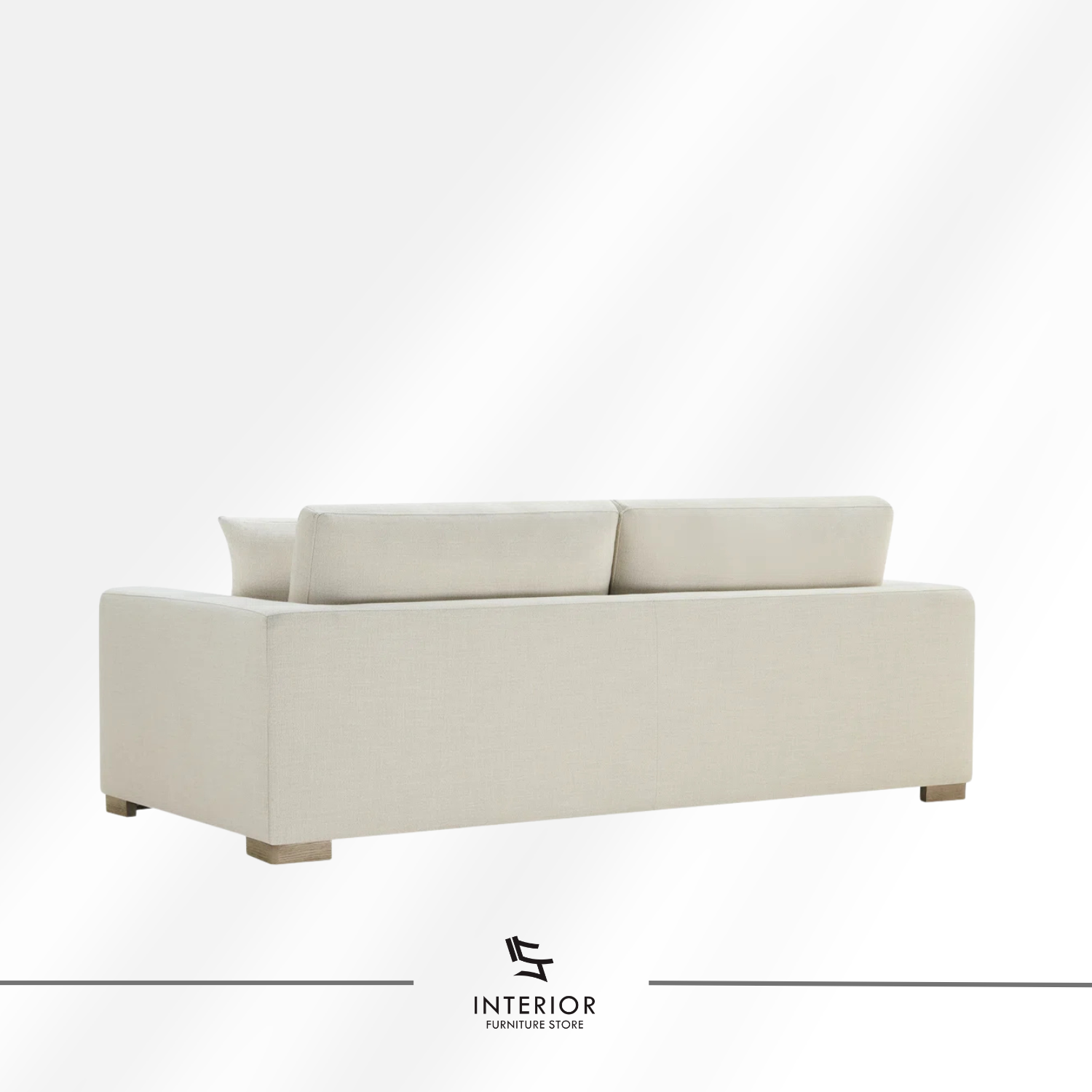 Candrani modern upholstered sofa with plush cushions and clean contemporary design