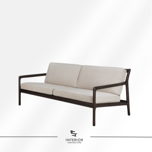 Renggasa modern sofa with minimalist wooden frame and upholstered cushions