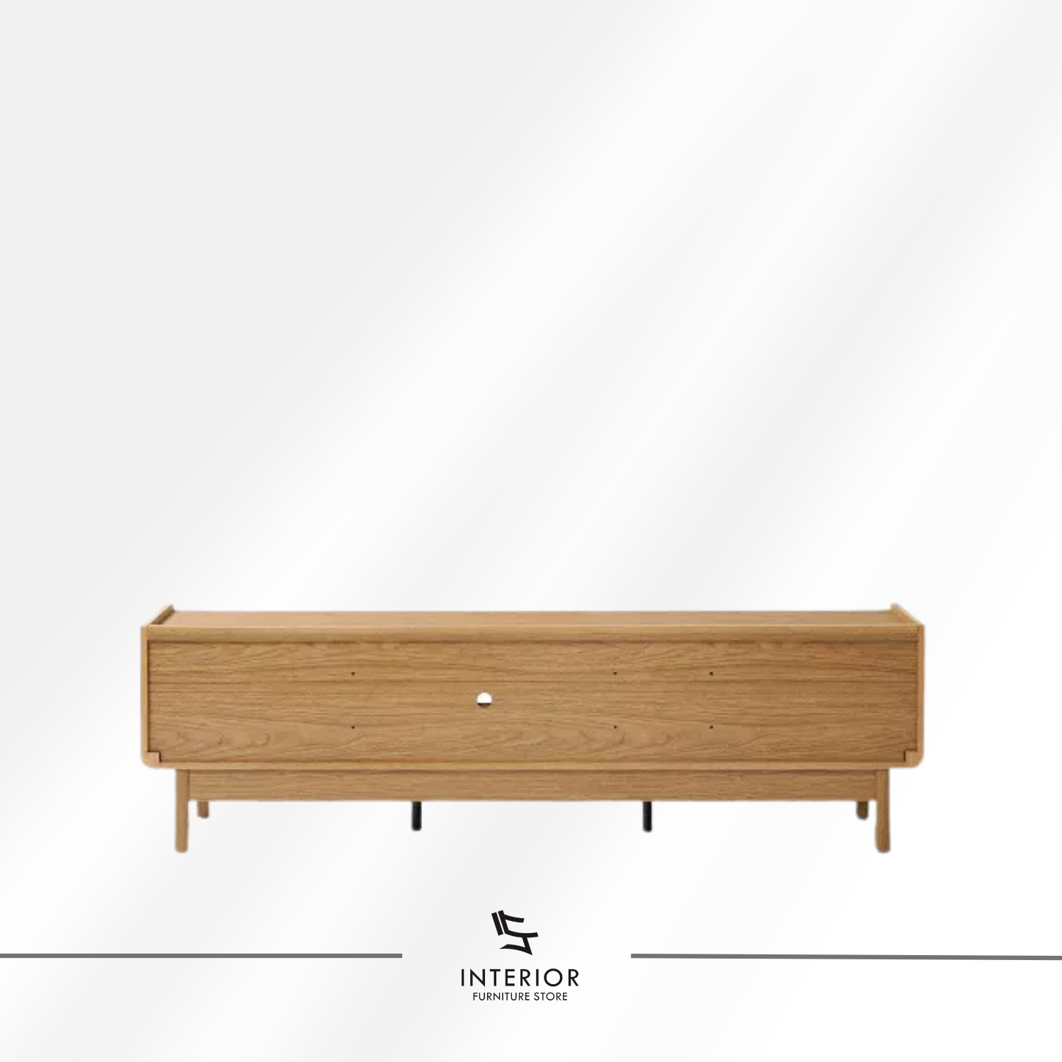 Saranika modern wooden TV cabinet with storage compartments