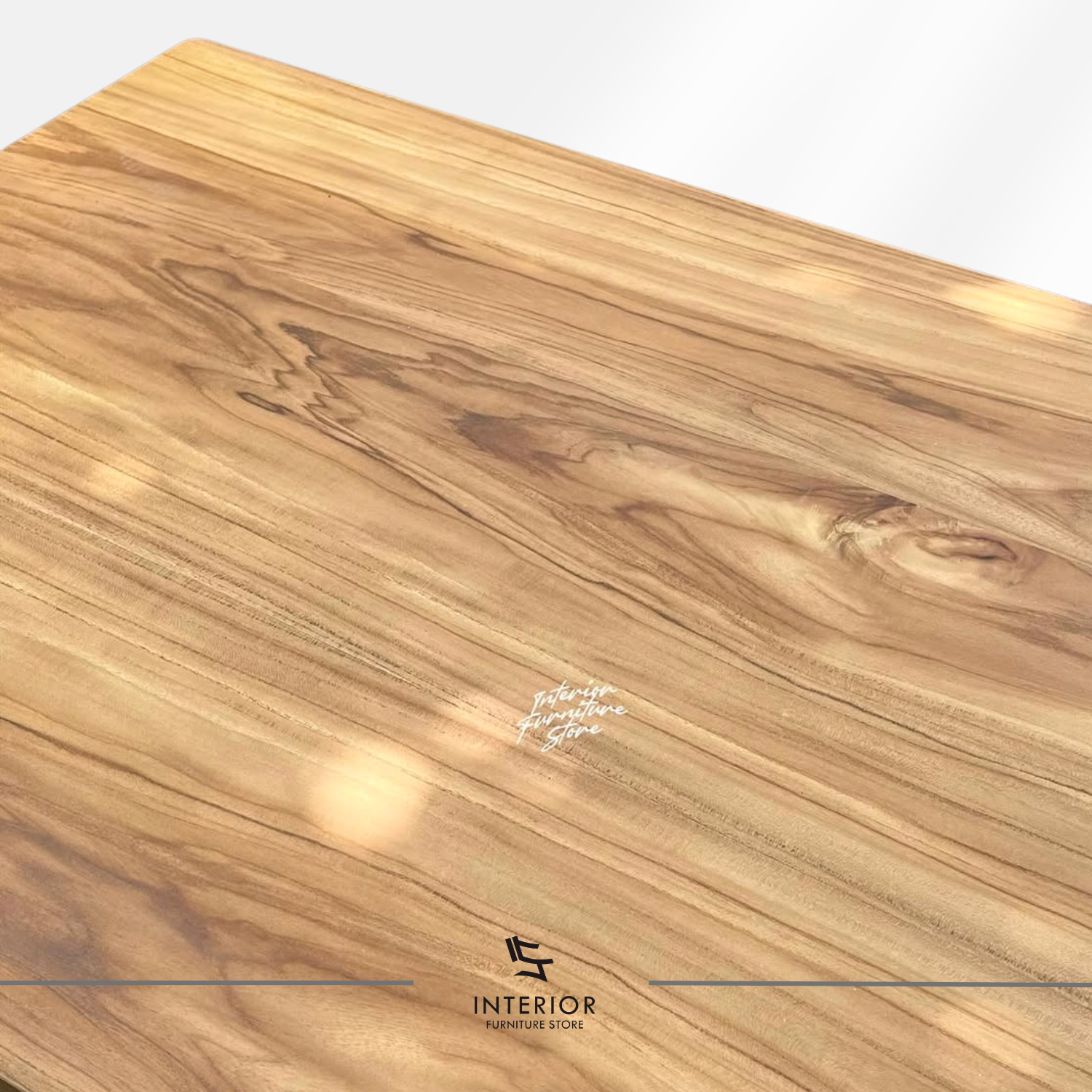 Jinawa solid wood dining table with rectangular tabletop and tapered legs