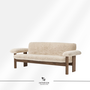 Arsena wooden frame loveseat with soft textured upholstery and rounded arms