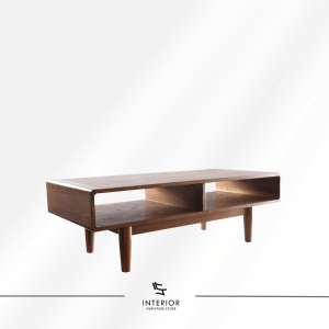 Yasa coffee table with two open storage compartments